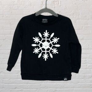 Whistle & Flute Kawaii Glitter Snowflake Sweater